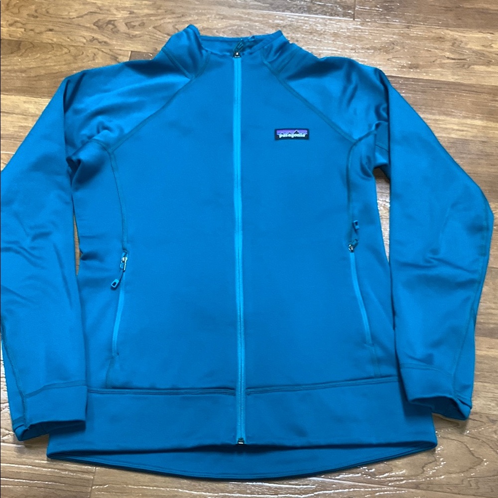 Patagonia Blue Full-Zip Fleece Jacket